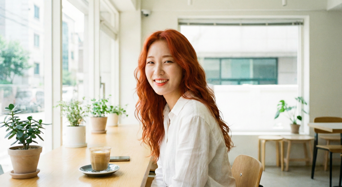 黃皮女生可選楓糖紅棕或紫紅果棕，深色基底顯白又安全；染後兩週內用鎖色洗髮水並搭配抗熱護髮油，可延長紅色光澤並維持髮質。