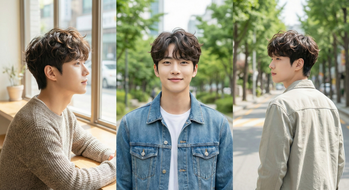 層次燙透過分層捲髮，增強髮型立體感，適合平順髮男性。