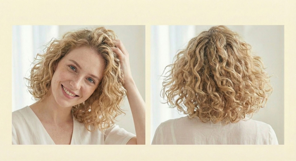 這是一款專為捲髮與具紋理髮質設計的層次剪，透過圓形的空間剪裁，讓捲度能夠向各個方向均勻彈跳。