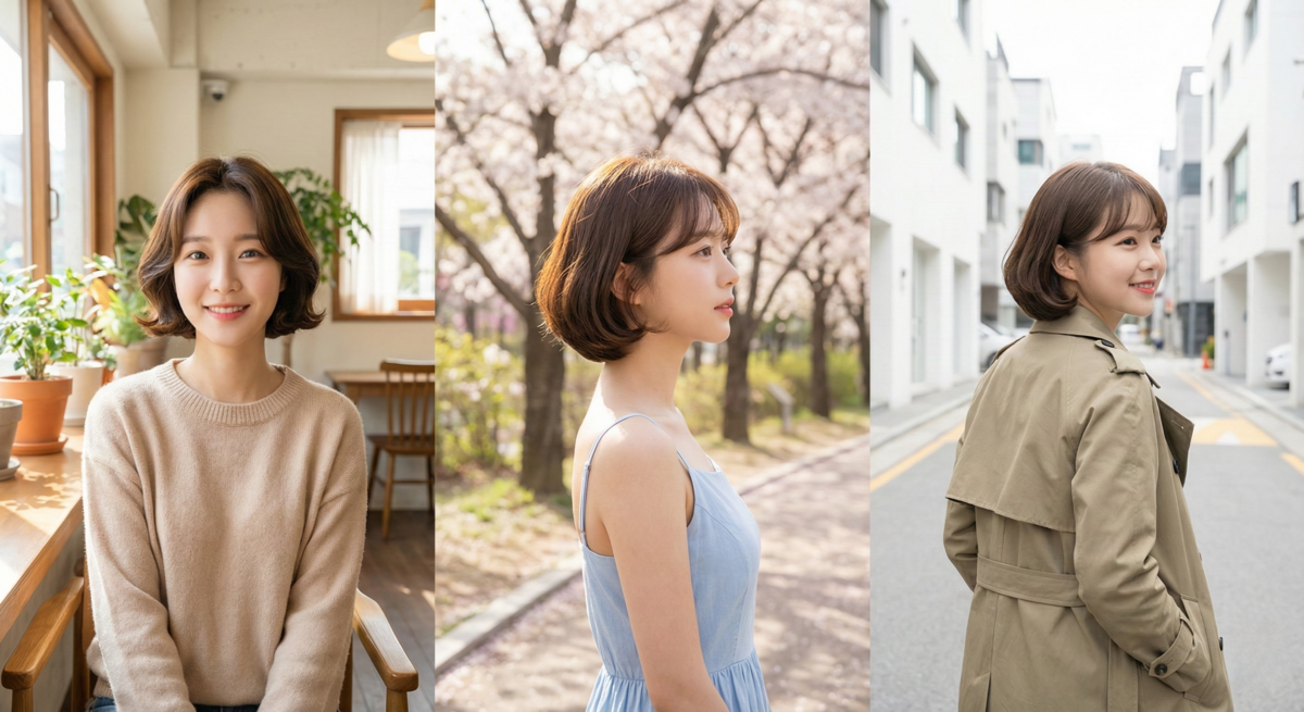 C型內彎短髮經典百搭，髮尾微內捲即可修飾臉型，清爽顯瘦又甜美。