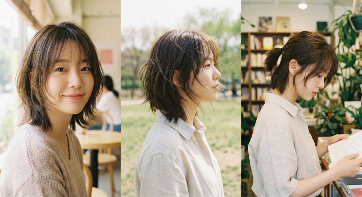 碎髮公主切以隨性剪裁打破整齊感，不僅展現帥氣不羈的個性，綁髮時自然垂落的線條更能完美修飾多種臉型。