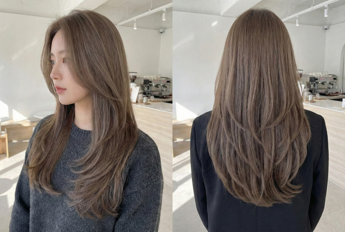 這款髮色在視覺上具有收斂效果，能讓臉部輪廓看起來更緊緻。