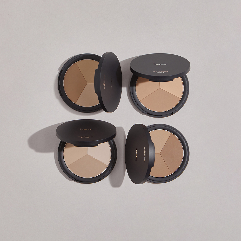 來自heme的三色修容盤網友一致公認的「CP 值王者」。