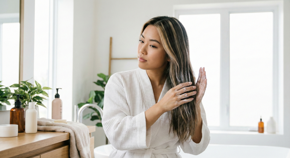 染完高級混血感挑染後，選用護色洗髮精、定期深層護髮，並善用手刷或區塊染技巧，就能延長髮色亮麗、減少布丁頭困擾。