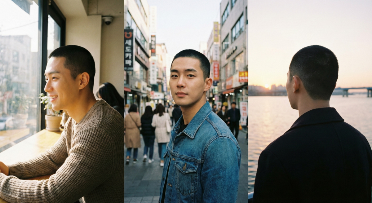 俐落帥氣的「寸頭」穩居免整理髮型首選,洗後擦乾即完成,能最大程度凸顯五官輪廓並展現純粹男人味。