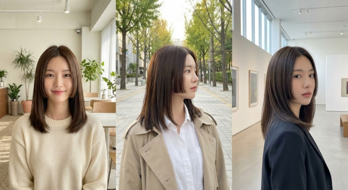 瓜子臉女生適合中分公主切鎖骨髮型，修飾臉型同時凸顯精緻五官與成熟氣質。