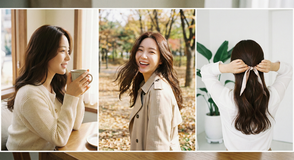 栗子棕髮色溫暖柔和，免漂覆蓋黑髮，自然提亮膚色並提升髮質光澤。