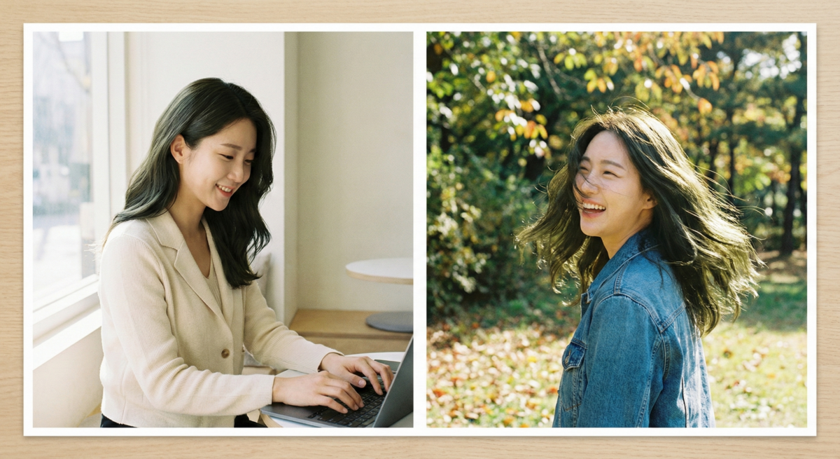 橄欖綠免漂顯白髮色，冷調神秘又清新，修飾偏黃膚色並提升髮絲透明感與光澤。