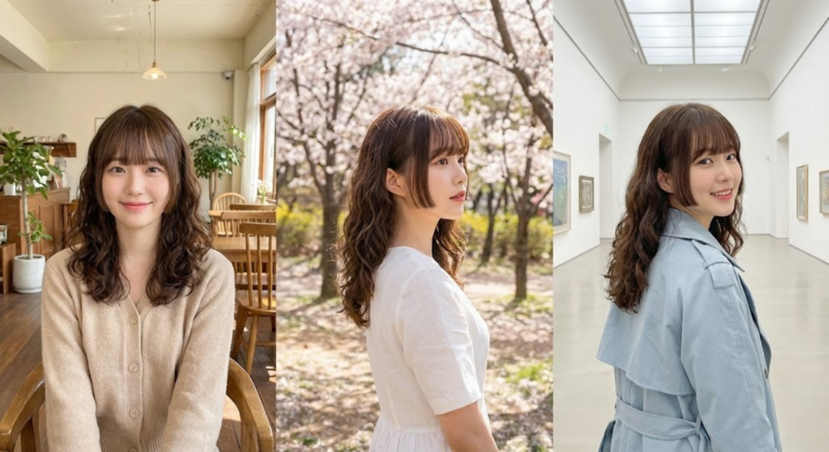 公主切搭配微捲能柔化臉型線條、增添層次感，打造自然甜美又仙氣的效果。