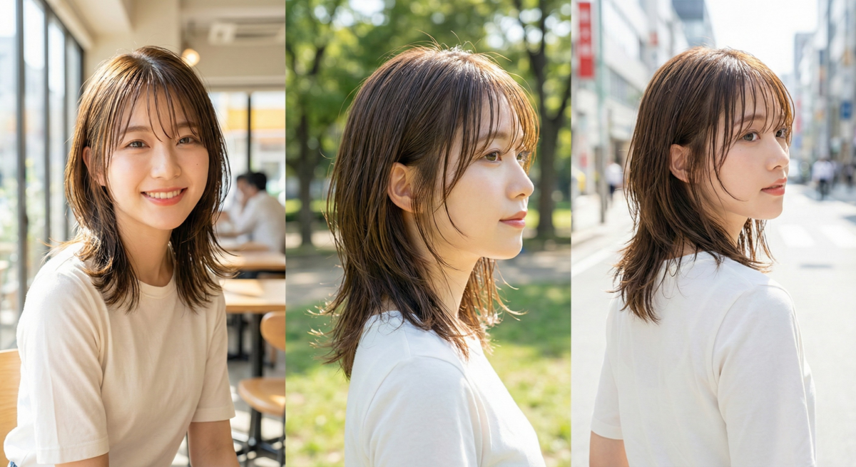 法式瀏海搭配輕盈羽毛剪，打造柔和臉型、隨性優雅又減齡的髮型。