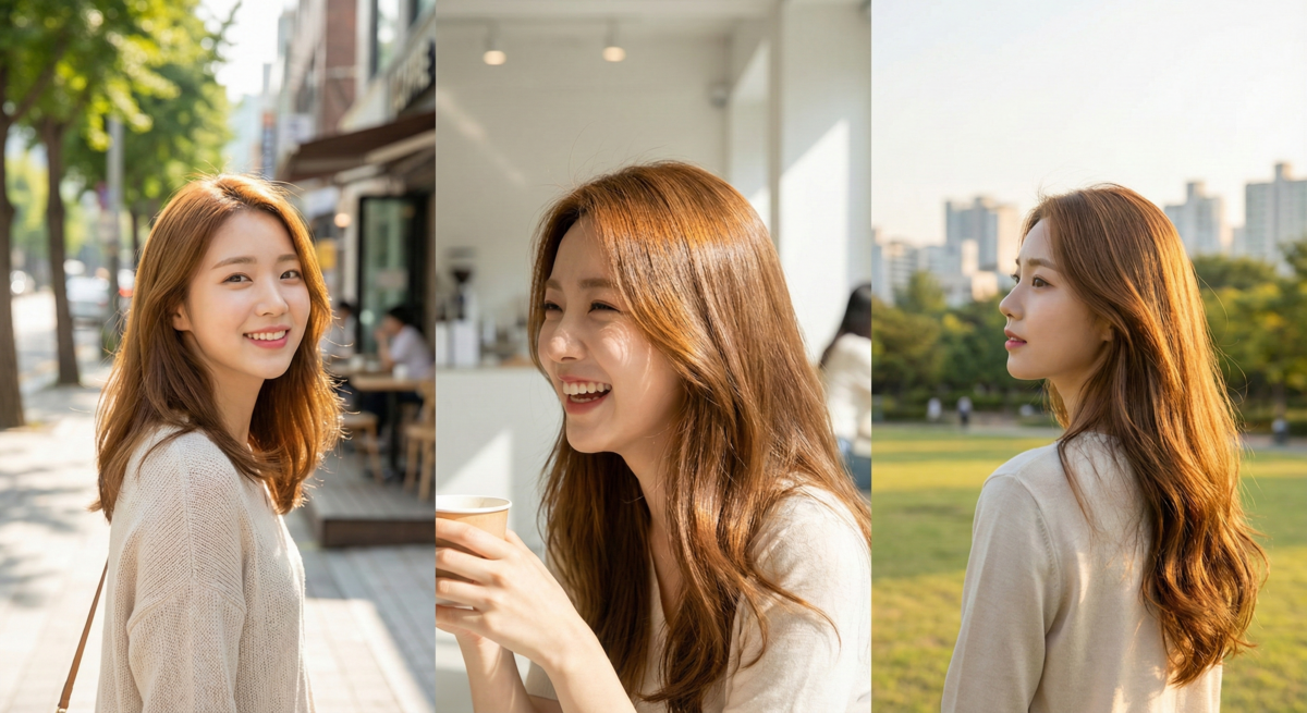 蜂蜜茶棕是一款免漂、自然好看、氣質溫柔的棕色系染髮，特別適合提亮偏黃膚色，展現清新甜美感。