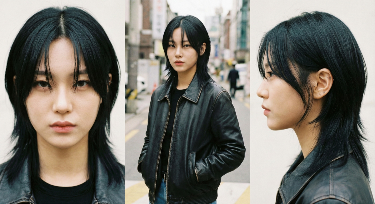 「中分狼尾」結合中分瀏海展現自信酷帥氣場,不僅能凸顯精緻五官,且日常好整理自帶設計感,適合初次嘗試個性造型的女生。