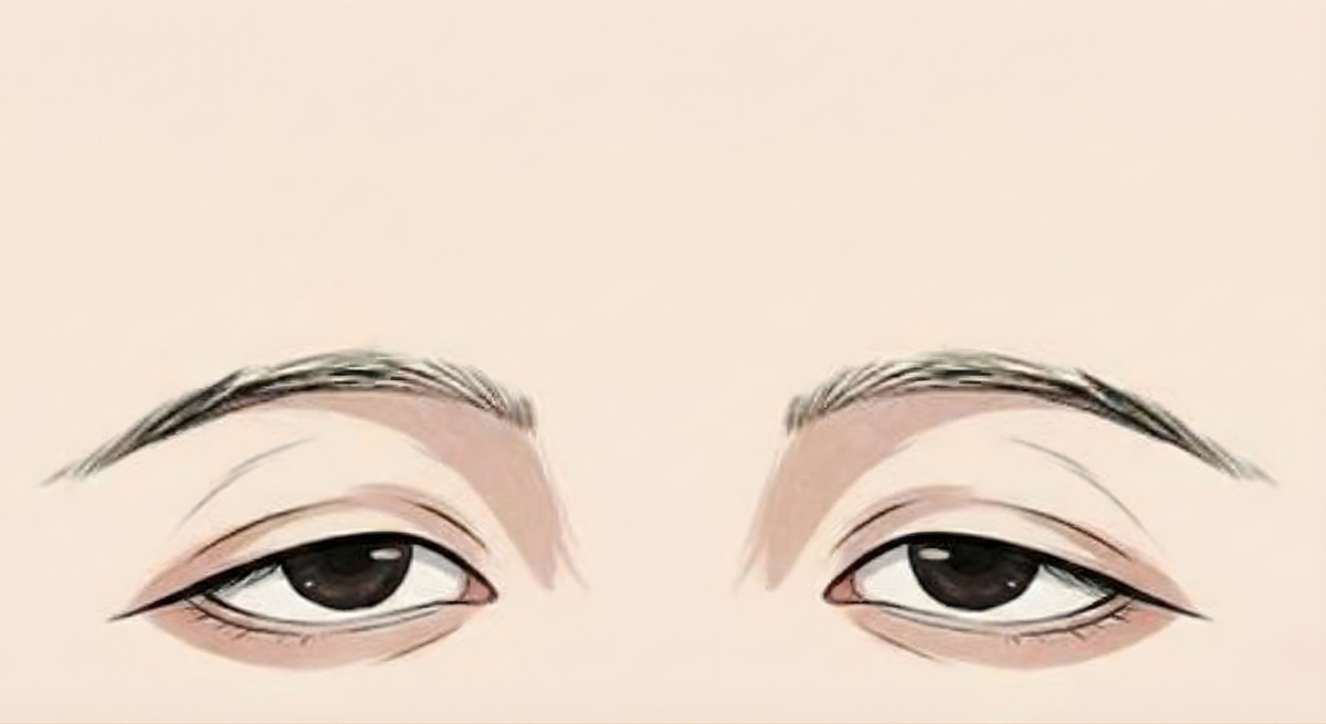 三角眼是指上眼瞼呈直角狀，整體形狀如蛇頭。在面相學中，這是一種極具「攻擊性」與「冷酷性」的特徵。