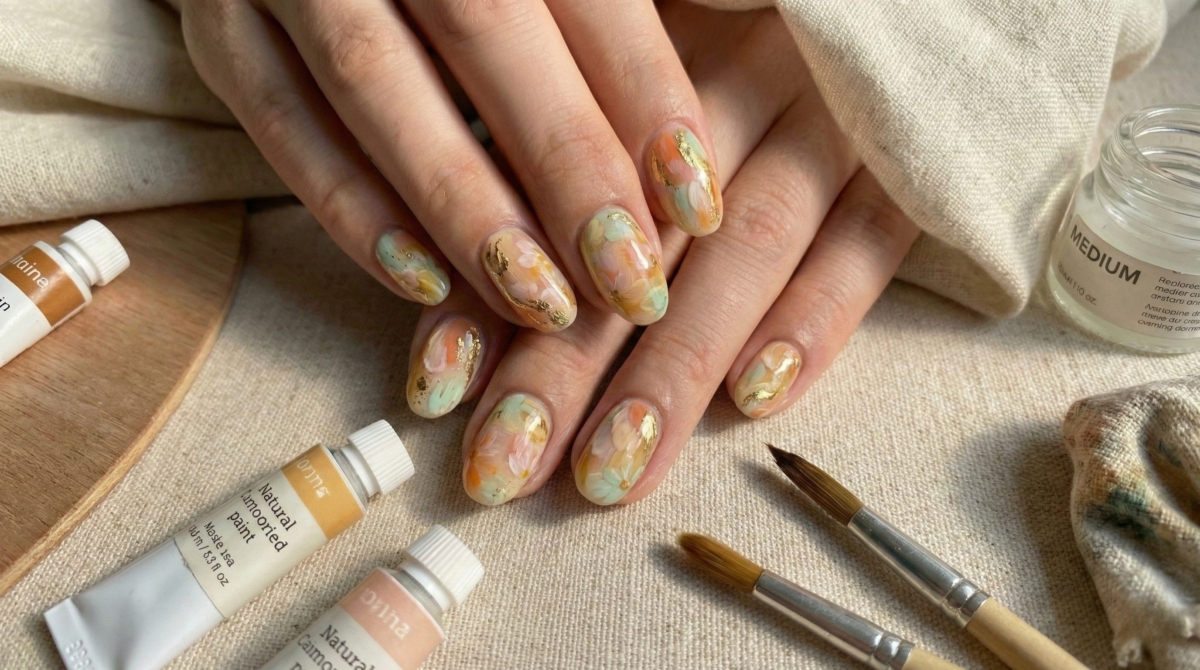 這款美甲適合想展現獨特品味的女孩，無論日常穿搭、藝術展覽，或社交場合，都能瞬間吸引目光。