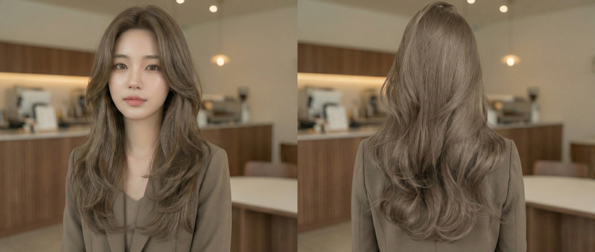 將層次感十足的深棕色與冷調杉木色調融合,營造出自然典雅的視覺美感。