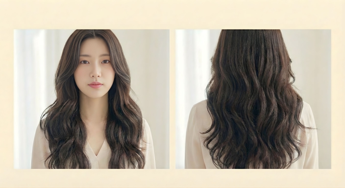 這種剪法重點在於把層次拉得很長，讓它跟原本的頭髮接得很順，不會有那種一階一階、斷掉的感覺。