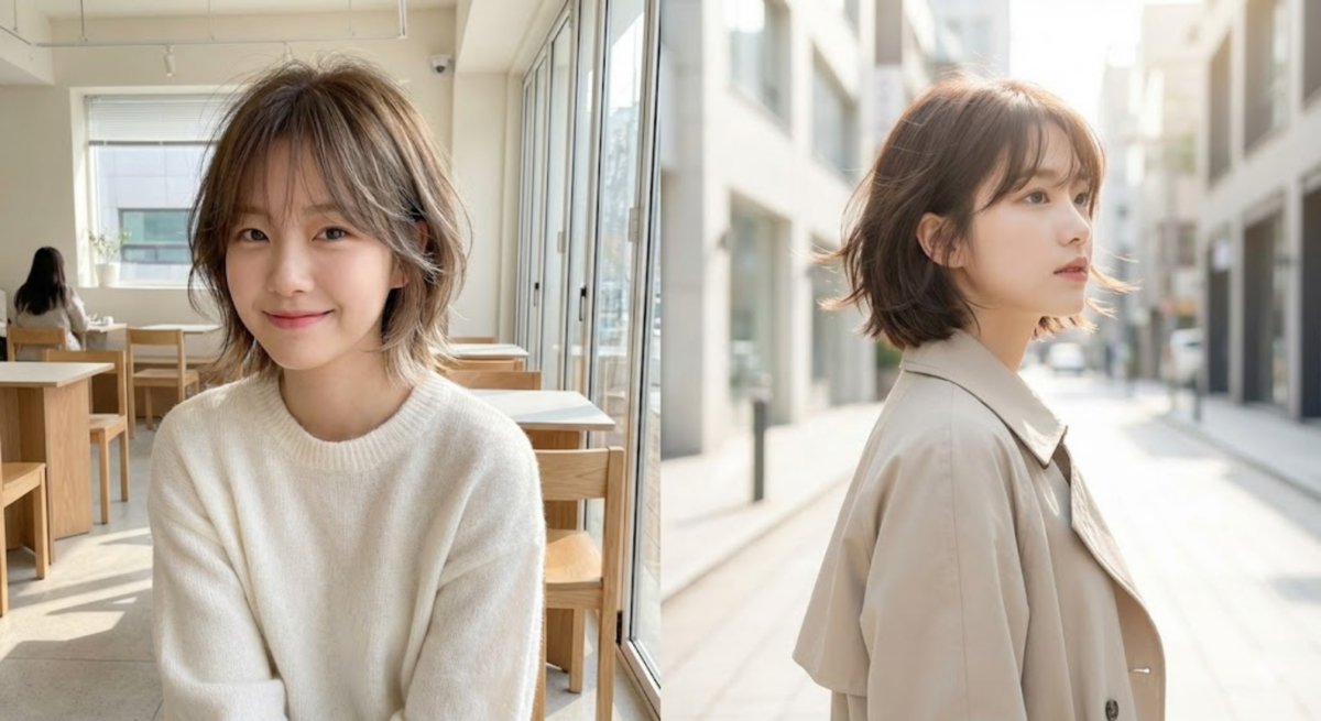 層次剪短髮（PAPER CUT）以輕薄高層次和羽毛線條修飾臉型，髮尾自然流動，簡單整理即可展現時尚都市感。