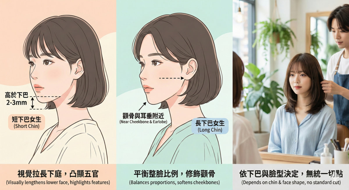 剪對長度，才能讓公主切發揮最大的修飾效果。