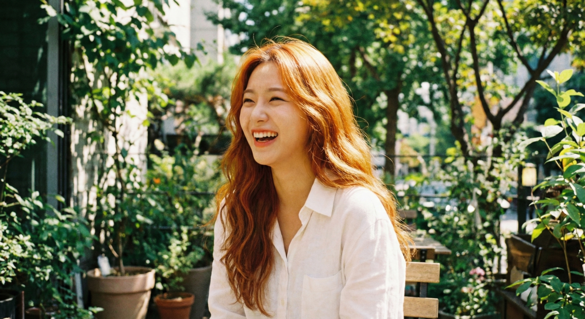 蜜糖橘棕色明亮顯白,橘棕混合提升光澤,提亮亞洲膚色,時尚又有特色。