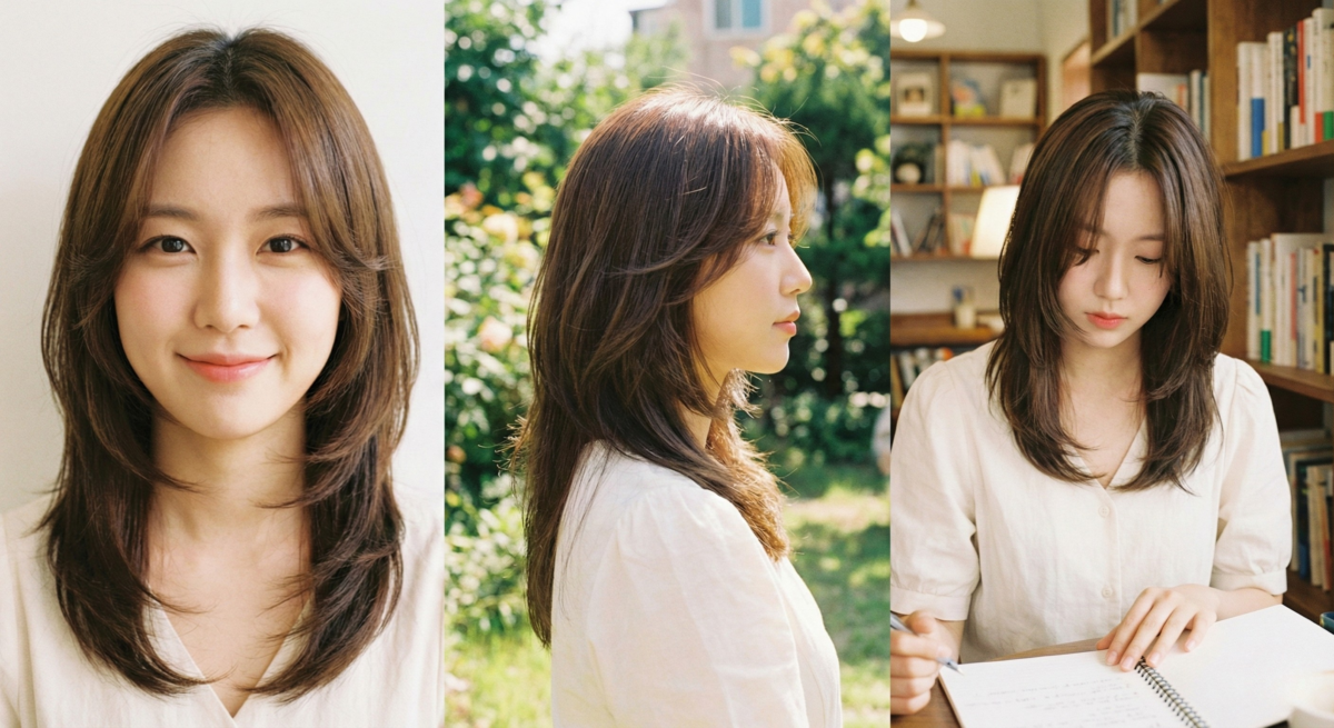 層次感公主切利用流暢剪裁打破死板，精準平衡長臉與圓臉比例，是兼具動感修飾力與韓星率性風的輕盈首選。