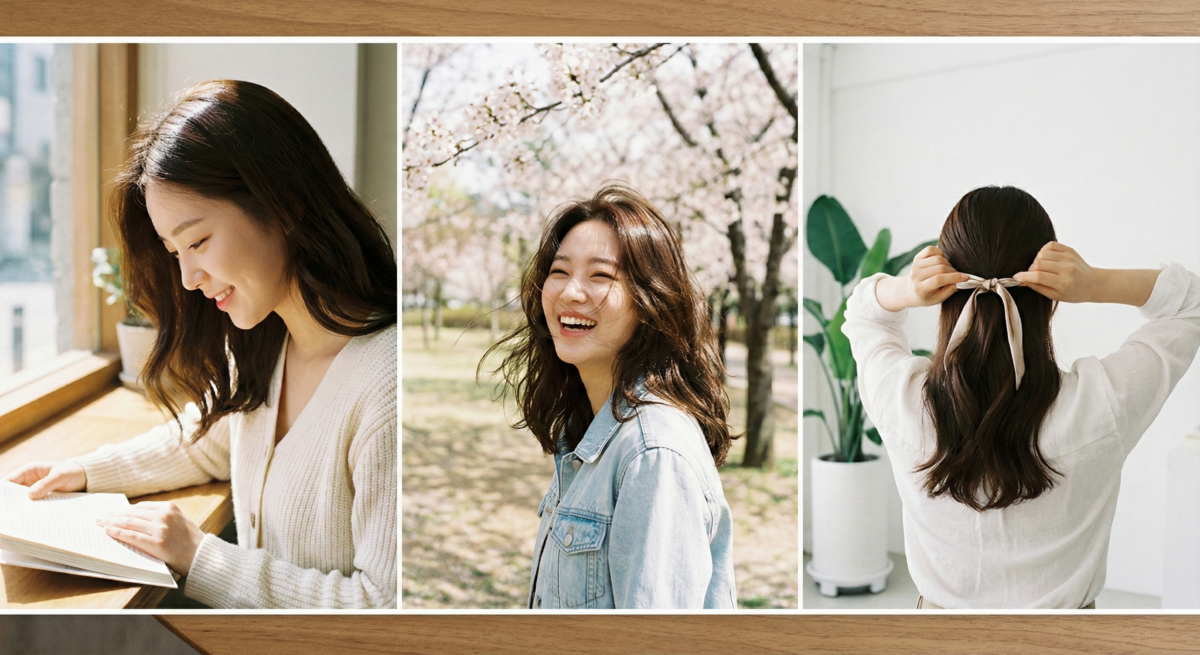 蜜茶棕髮色沉穩溫柔，自然修飾黃偏膚色，提亮髮質又易整理。