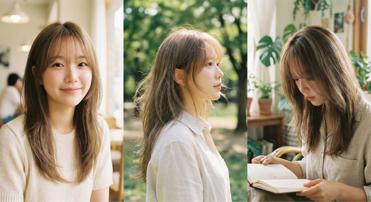 空氣公主切以輕盈流暢的線條解決細軟髮貼頭皮困擾，完美修飾高顴骨與心型臉，營造蓬鬆清新的自然氣質。