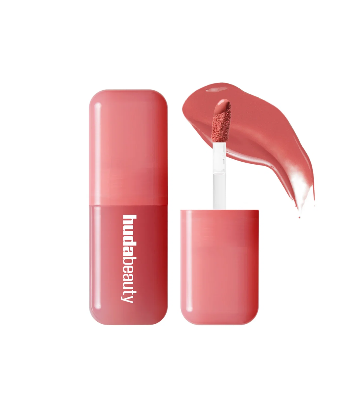 Huda Beauty Blush Filter液體胭脂採用輕盈珠光配方及花生形塗抹頭，提供多款色調，打造自然柔焦亮澤妝效。