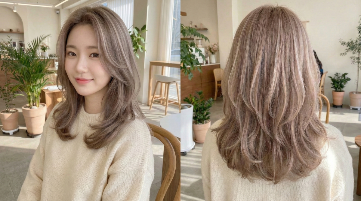 這種色調極其清純、無害，能大幅提升整體的甜美氣息，是約會必勝的「初戀髮色」。