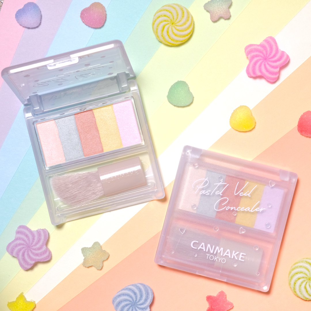 CANMAKE粉彩遮瑕調色盤雖然主打遮瑕，但其中的淺色號常用來當作「霧面提亮」使用。