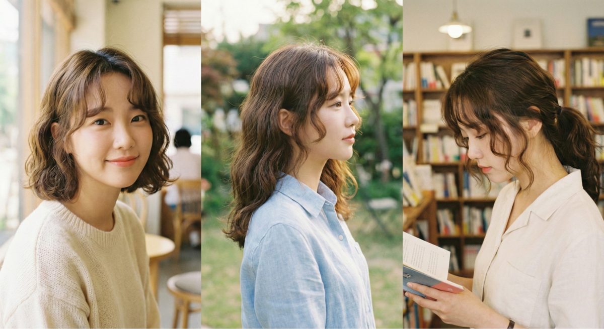 捲髮公主切打破直髮限制，利用自然捲度柔化方臉與下顎稜角，兼具浪漫顯瘦效果，是短下巴也能完美駕馭的百變造型。