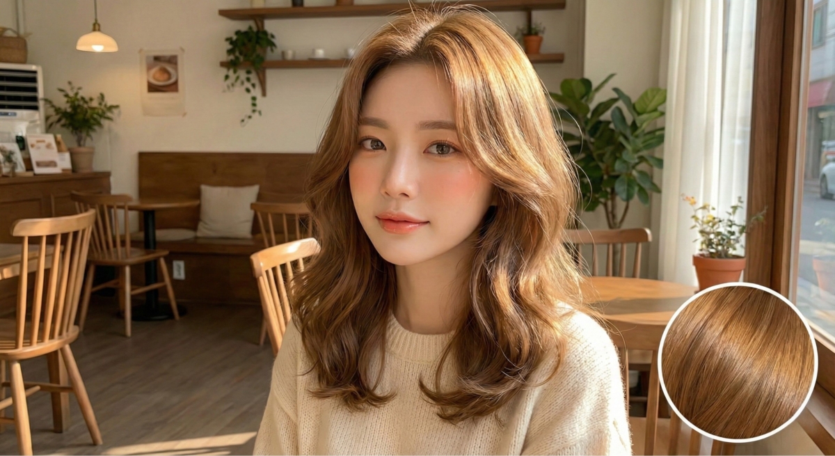 比起一般的奶茶色，焦糖奶茶多了一點點暖調。不