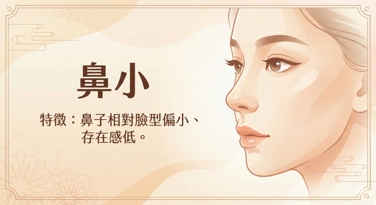 鼻小的女人精明細緻、財運平穩，靠人脈與貴人助力，人緣佳則運勢更順。