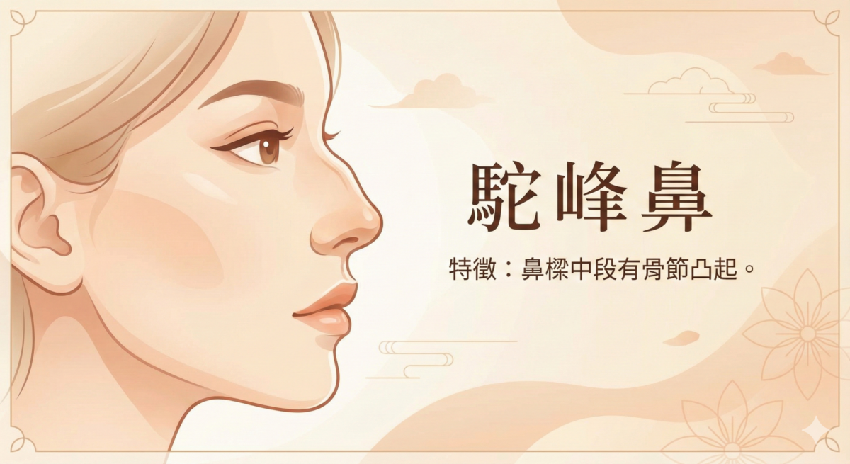 駝峰鼻的女人性格剛烈固執、財運波動大，感情易起衝突，需柔軟溝通改善人際與婚姻。