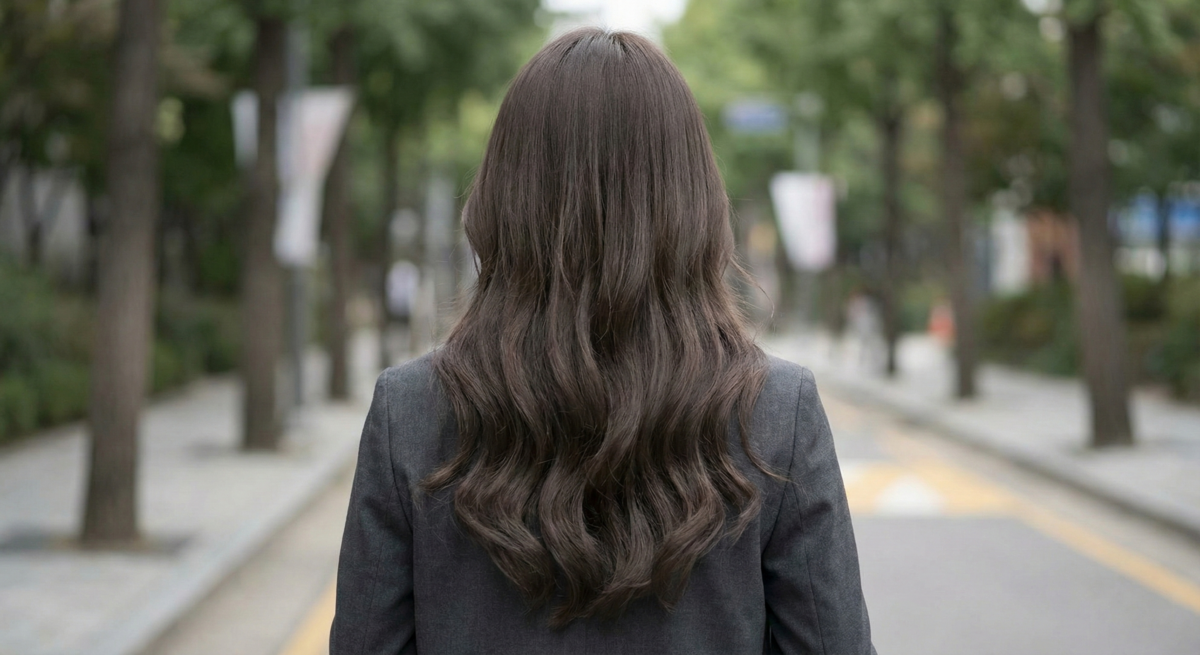 這款色號是所有奶茶色中的「穩定器」，它在棕色中保留了奶茶的柔霧感，卻降低了明度。