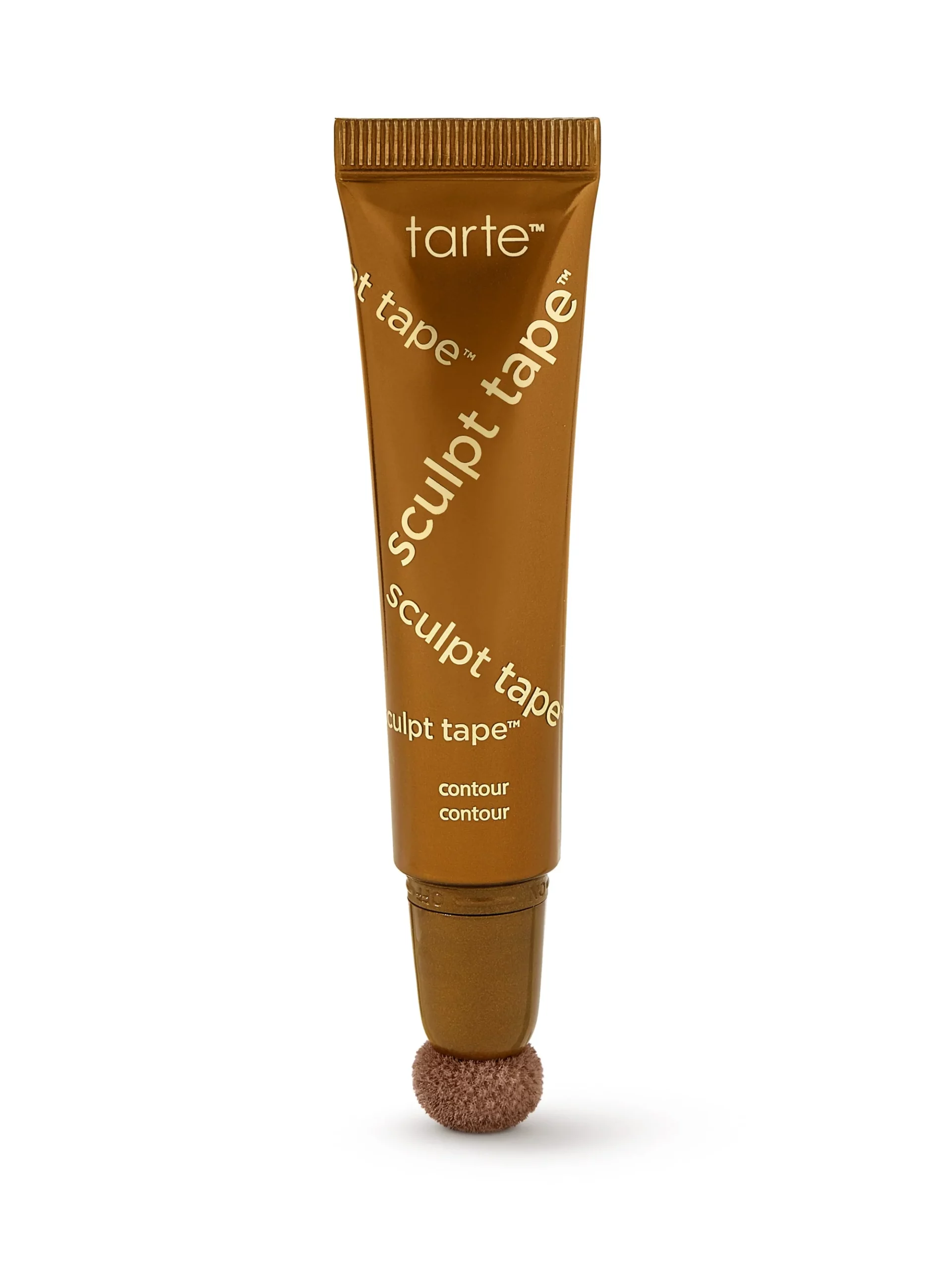 TARTE Sculpt Tape™ 修容棒以棉花刷頭精準上色，冷調古銅自然暈染，讓新手也能快速打造立體輪廓。