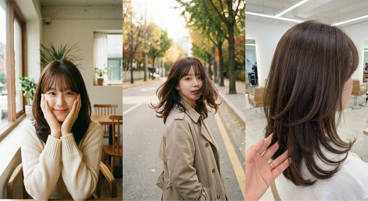 分層C字彎結合層次剪裁與髮尾微彎C形線條，能溫柔包覆臉部輪廓達到小臉減齡效果，並巧妙解決及肩髮過渡期髮尾外翹的尷尬。