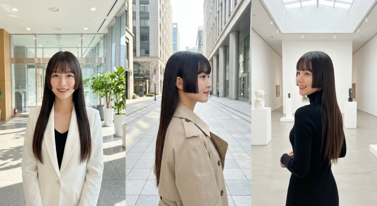 長髮公主切結合區塊剪俐落感與長髮優雅，展現時尚、高級又柔美的造型。