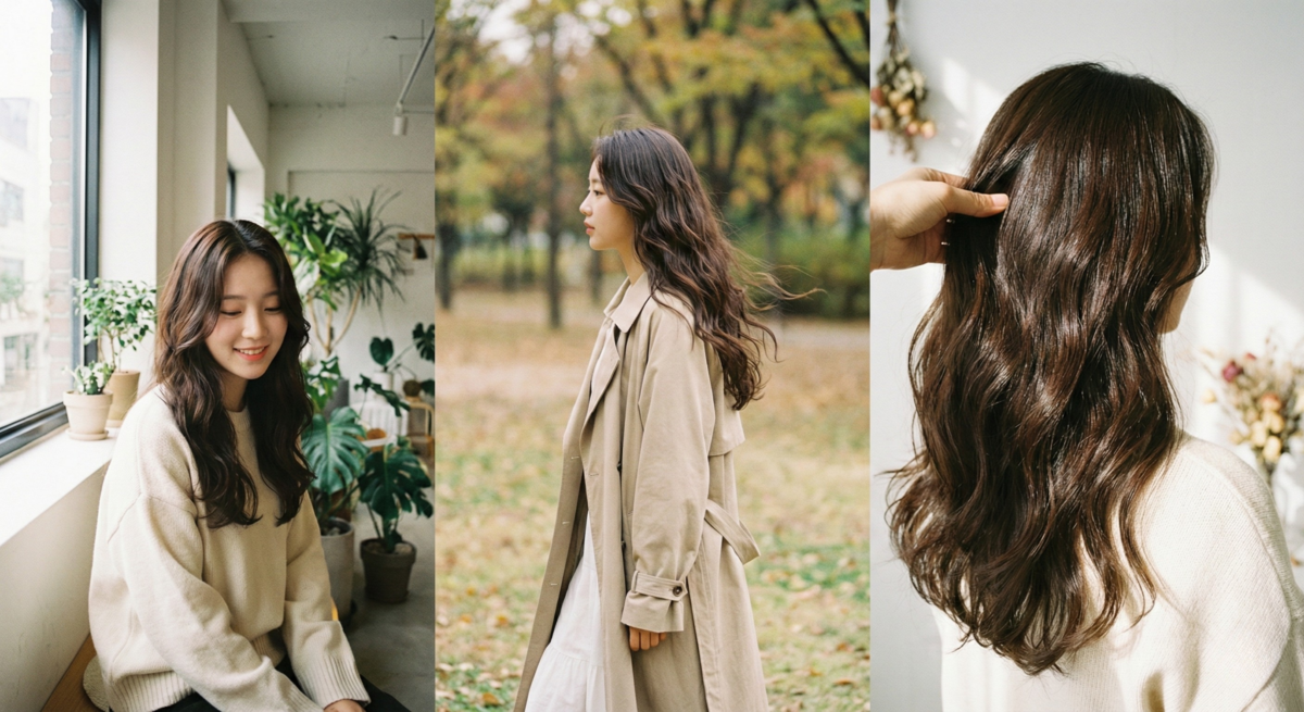 浪漫流雨燙以細緻連貫的捲度從髮頂或髮中自然垂墜向下，營造雨絲般優雅、柔軟有彈性的波紋，是公認的最強瘦臉髮型。