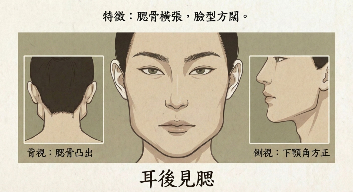 在面相學中，這是極度危險、最無道德底線的特徵。這類人天生具備「反骨」基因，心術不正且自私，是職場與社交場上的潛在「狙擊手」。