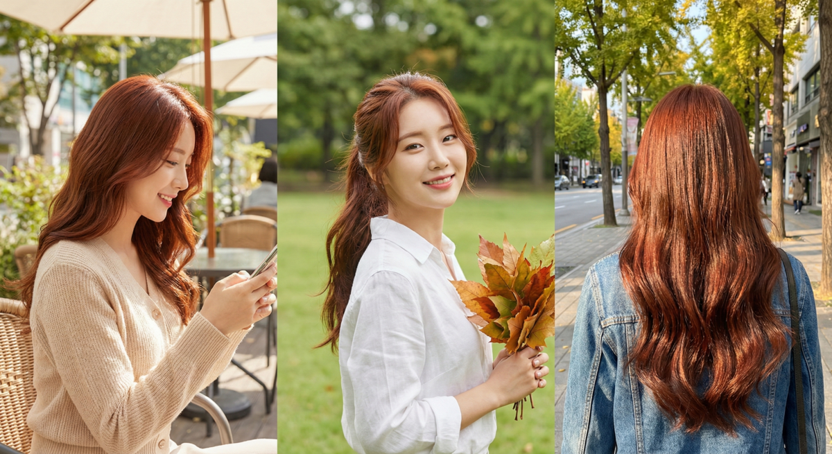 楓糖紅棕色紅潤自然，明星常選，能提亮氣色、顯白黃皮，打造韓系女團風格又耐看。