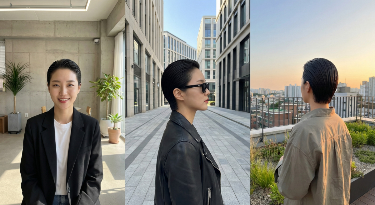 All Back 短髮清爽俐落，簡單梳整即可展現霸氣中性魅力。