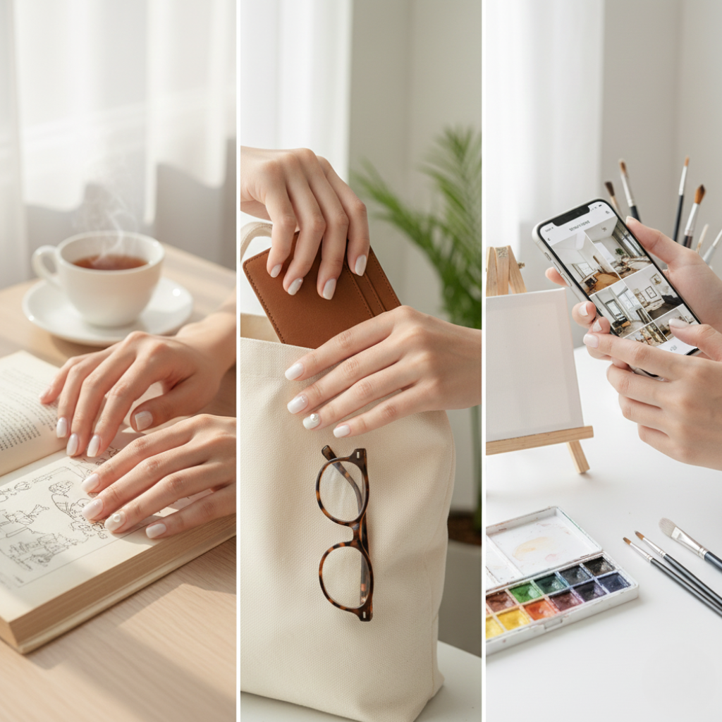 立體珍珠點綴指尖，低調優雅或奢華華麗，甜美與型格風格皆適合派對與婚禮。