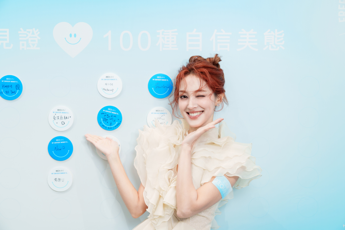 作為品牌大使，Grace自信的笑容，就是品牌理念「盡情表態」的完美演繹。