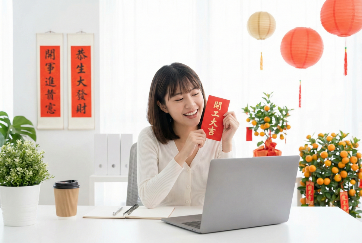 開工利是不宜立刻拆開，可選大年初七或元宵節後拆封，妥善收藏能留住福氣並催旺整年財運與事業運。