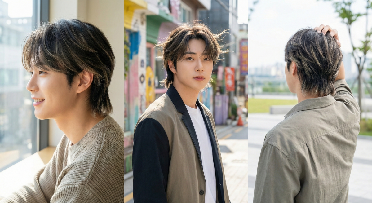 挑染狼尾頭透過低調挑染和層次設計，增添髮型立體感與動感，打造舞台感十足的進階造型。