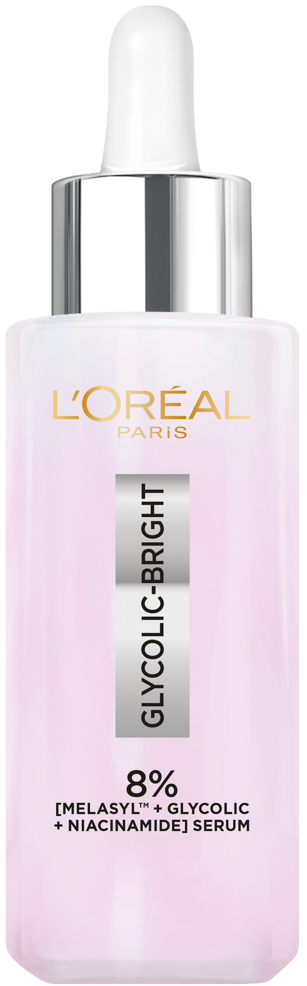 L’Oreal Paris 淨透亮白淡斑精華結合專利成分與溫和煥膚，有效改善斑點與膚色不均，是高CP值專櫃級美白選擇。