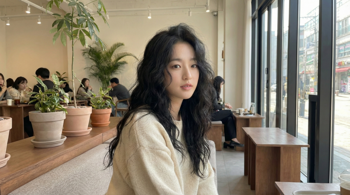 專為細軟髮與頭頂塌陷困擾者設計，這款髮型強調如雲朵般輕盈、不規則的線條，能有效從根部改善扁塌，創造出自然的髮流立體感。