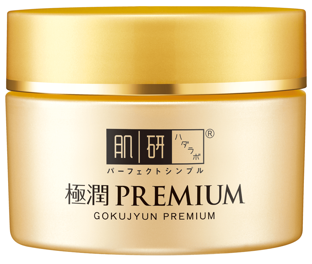 Hada Labo 極潤金緻精華霜以8重玻尿酸深層鎖水，一瓶即可長效保濕並舒緩乾燥緊繃。