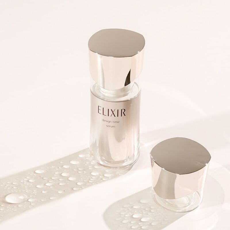 ELIXIR 彈潤時控精粹補充膠原蛋白重建肌膚支撐，改善鬆弛與法令紋，快速提升彈性緊緻，保濕澎潤，質地清爽易吸收，是高性價比初老抗老精華。