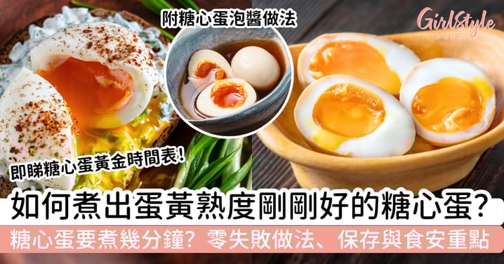 【糖心蛋做法】如何煮出蛋黃熟度剛剛好的糖心蛋？煮幾分鐘、零失敗做法與保存重點懶人包